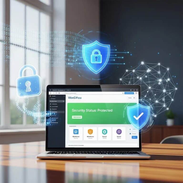 Blog 3 Secure WordPress website environment with cybersecurity elements