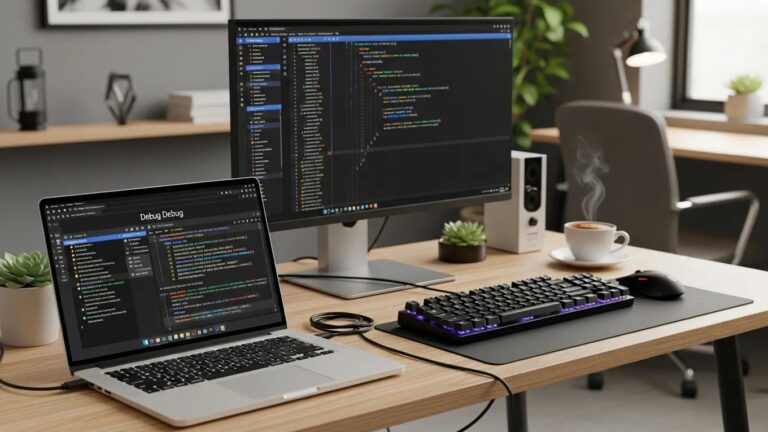 Blog 2 WordPress debug screen showcasing error messages in a modern workspace