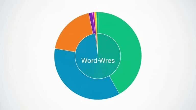 Blog 1 WordPress global market share statistics visualization highlighting its dominance in the CMS market